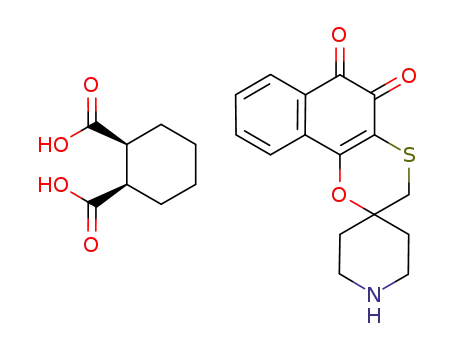 spiro[naphtho[1,2-b][1,4]oxathiine-2,4'-piperidinium]-5,6-dione cis-2-carboxycyclohexanecarboxylate