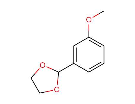 Molecular Structure of 19693-78-8 (1,3-Dioxolane, 2-(3-methoxyphenyl)-)