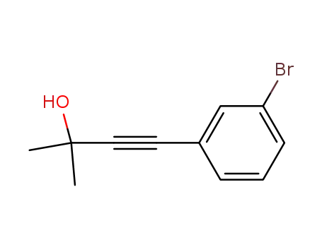 2-methyl-4-(3-bromophenyl)-3-butyn-2-ol