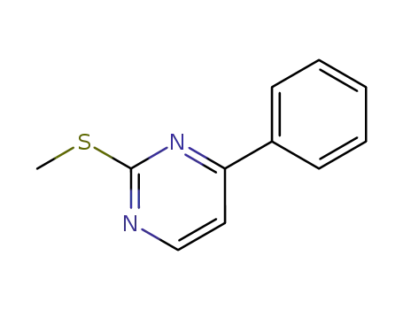 Molecular Structure of 56734-10-2 (2-METHYLSULFANYL-4-PHENYLPYRIMIDINE)