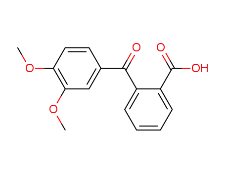 Molecular Structure of 51439-85-1 (2-(3,4-DIMETHOXYBENZOYL)BENZOIC ACID)