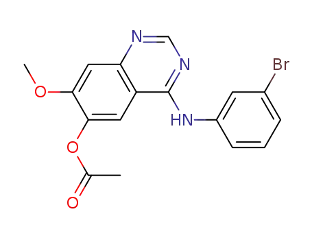 4-[(3-bromo-phenyl)amino]-6-methylcarbonyloxy-7-methoxy-quinazoline