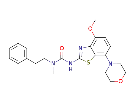 3-(4-Methoxy-7-morpholin-4-yl-benzothiazol-2-yl)-1-methyl-1-phenethyl-urea