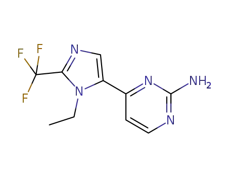 4-(3-ethyl-2-trifluoromethyl-3H-imidazol-4-yl)-pyrimidin-2-ylamine