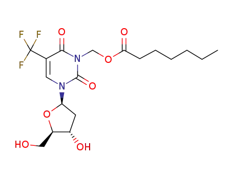 3-n-heptanoyloxymethyl-2'-deoxy-5-trifluoromethyluridine