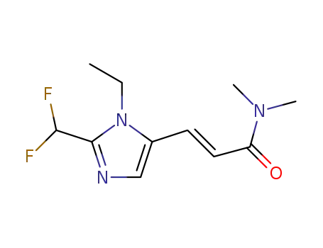 (E)-1-(2-difluoromethyl-3-ethyl-3H-imidazol-4-yl)-3-dimethylamino-propenone