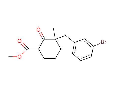 methyl 3-(3-bromobenzyl)-3-methyl-2-oxocyclohexanecarboxylate