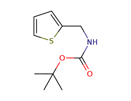 Molecular Structure of 401485-19-6 (Carbamic acid, (2-thienylmethyl)-, 1,1-dimethylethyl ester (9CI))