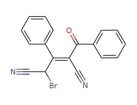 1-benzoyl-3-bromo-2-phenylpropene-1,3-dicarbonitrile