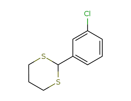 Molecular Structure of 57009-71-9 (1,3-Dithiane, 2-(3-chlorophenyl)-)
