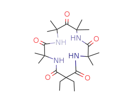 1,4,8,11-tetraaza-13,13-diethyl-2,2,5,5,7,7,10,10-octamethyl-3,6,9,12,14-pentaoxocyclotetradecane