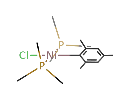 trans-(2,4,6-trimethylphenyl)chlorobis(trimethylphosphine)nickel(II)