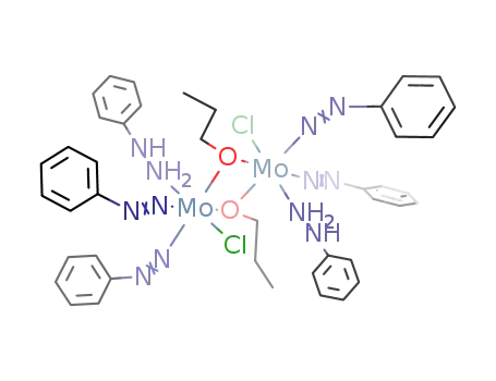 {molybdenum(cis-(bisdiazenido)Cl(μ-OC3H7)(phenylhydrazine)2}