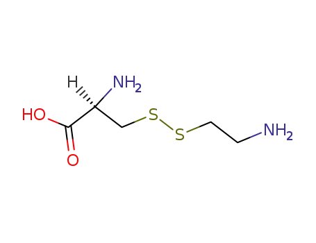 Molecular Structure of 22801-37-2 (L-Alanine, 3-[(2-aminoethyl)dithio]-)
