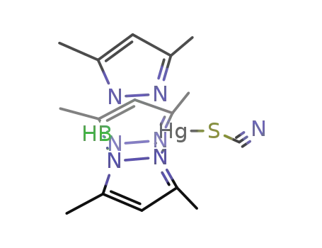 {hydrotris(3,5-dimethyl-1-pyrazolyl)borato}thiocyanatomercury(II)