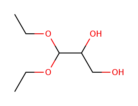 Molecular Structure of 10487-05-5 (DL-GLYCERALDEHYDE DIETHYL ACETAL)
