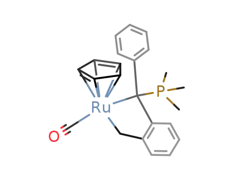 (cyclopentadienyl)(carbonyl)(C8H6(C6H5)(PMe3))ruthenium