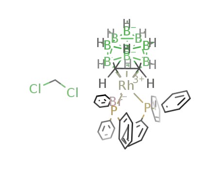 [closo-3,3-(triphenylphosphine)2-3-bromide-3,1,2-RhC2B9H11] dichloromethane solvate