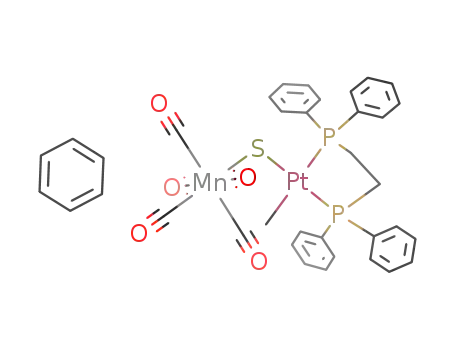 (dppe)MePt(μ-S)Mn(CO)5*benzene