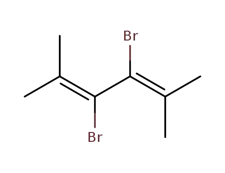 Molecular Structure of 88919-69-1 (2,4-Hexadiene, 3,4-dibromo-2,5-dimethyl-)