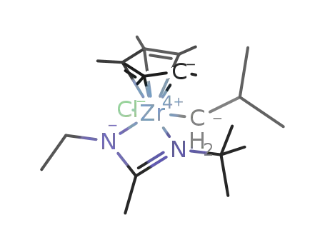[(η5-C5Me5)ZrCl(iso-butyl)(EtNC(Me)N-t-Bu)]