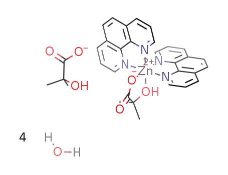 [Zn(2-methyllactate)(1,10-phenanthroline)2](2-methyllactate)*4H2O