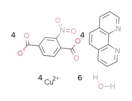 [Cu4(2-nitro-1,4-benzenedicarboxylate)4(1,10-phenanthroline)4(H2O)4] dihydrate