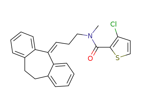 3-chloro-N-[3-(10,11-dihydro-5H-dibenzo[a,d][7]annulen-5-ylidene)propyl]-N-methylthiophene-2-carboxamide