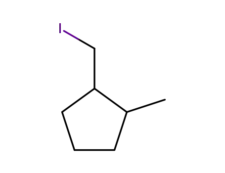 Molecular Structure of 73783-40-1 (Cyclopentane, 1-(iodomethyl)-2-methyl-)