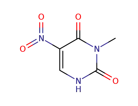 Molecular Structure of 25912-37-2 (3-methyl-5-nitropyrimidine-2,4(1H,3H)-dione)
