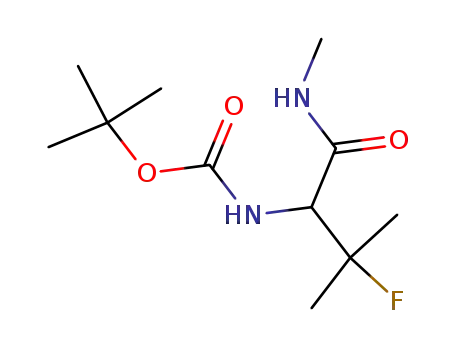 tert-butyl 3-fluoro-3-methyl-1-(methylamino)-1-oxobutan-2-ylcarbamate