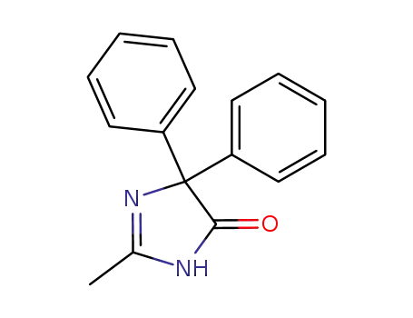 Molecular Structure of 24133-90-2 (4H-Imidazol-4-one, 1,5-dihydro-2-methyl-5,5-diphenyl-)