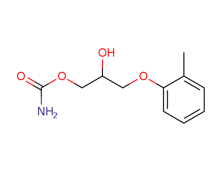 Molecular Structure of 533-06-2 (2-hydroxy-3-(o-tolyloxy)propyl carbamate)