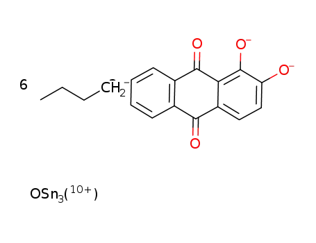 [(Bu2Sn)3O(1,2-dihydroxyanthraquinone(-2H))2]