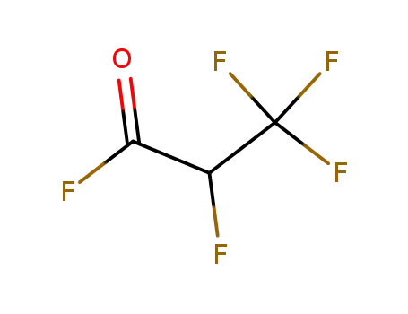 Molecular Structure of 6065-84-5 (Propanoyl fluoride, 2,3,3,3-tetrafluoro-)