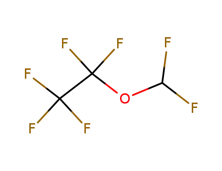 Molecular Structure of 53997-64-1 (Ethane, (difluoromethoxy)pentafluoro-)