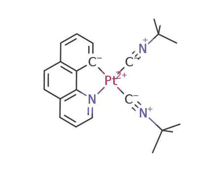 [Pt(CN(tert-butyl))2(7,8-benzoquinolate)](1+)