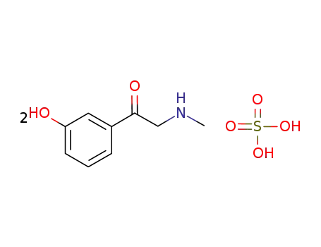 α-methylamino-m-hydroxy-acetophenone sulfate