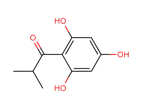 Molecular Structure of 35458-21-0 (1-Propanone, 2-methyl-1-(2,4,6-trihydroxyphenyl)-)