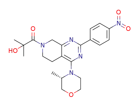 (S)-2-hydroxy-2-methyl-1-(4-(3-methylmorpholino)-2-(4-nitrophenyl)-5,6-dihydropyrido[3,4-d]pyrimidin-7(8H)-yl)propan-1-one