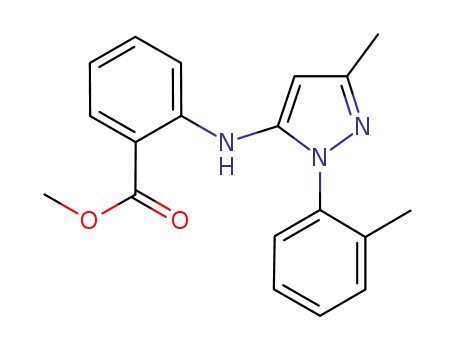 methyl 2-((3-methyl-1-(2-methylphenyl)-1H-pyrazol-5-yl)amino)benzenecarboxylate
