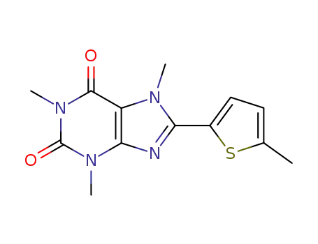 1,3,7-trimethyl-8-(5-methylthiophen-2-yl)-2,3,6,7-tetrahydro-1H-purine-2,6-dione