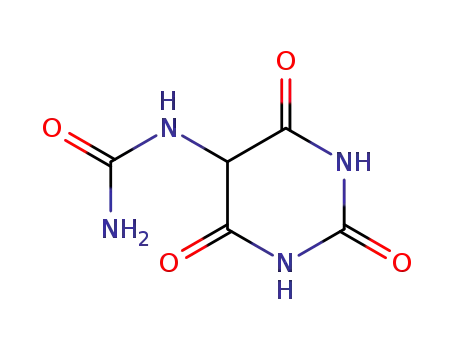 Molecular Structure of 487-63-8 ((Hexahydro-2,4,6-trioxopyrimidin-5-yl)urea)