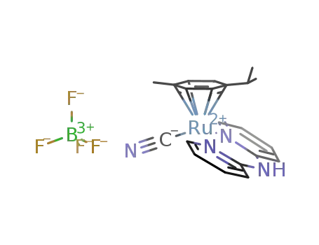 [(η6-p-(i-Pr)C6H4Me)Ru(κ2-2,2'-dipyridylamine)(CN)]BF4