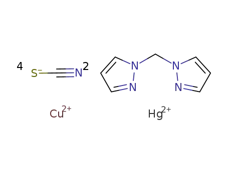 [Cu(bis(pyrazol-1-yl)methane)2Hg(thiocyanato)4]
