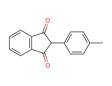 Molecular Structure of 7561-48-0 (2-(4-METHYLPHENYL)-1H-INDENE-1,3(2H)-DIONE)
