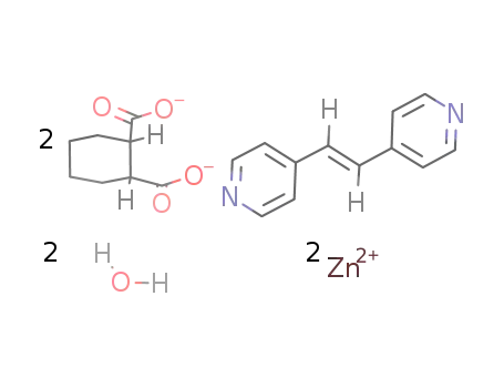 [Zn2(μ-e,a-cis-1,2-cyclohexanedicarboxylate)2(μ-1,2-bis(4-pyridyl)ethylene)]*2H2O