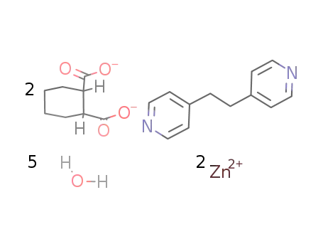 [Zn2(e,a-cis-1,2-cyclohexanedicarboxylate)2(H2O)(μ-1,2-bis(4-pyridyl)ethane)]*4H2O