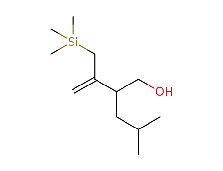 4-methyl-2-(3-(trimethylsilyl)prop-1-ene-2-yl)pentan-1-ol