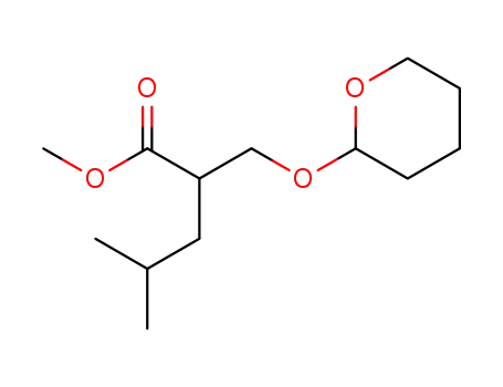 methyl 4-methyl-2-(((tetrahydro-2H-pyran-2-yl)oxy)methyl)pentanoate